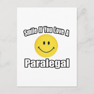 Smile If You Love a Paralegal Postcard