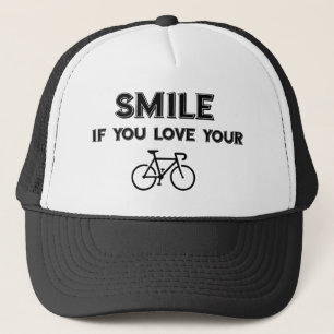 Smile If You Love Your Bike Trucker Hat