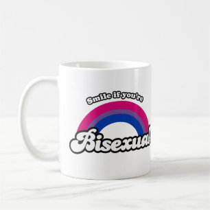Smile if you're bisexual coffee mug