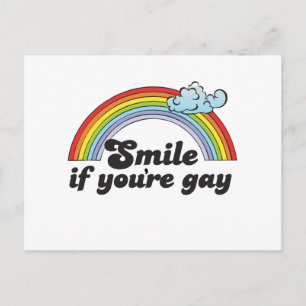 SMILE IF YOU'RE GAY POSTCARD