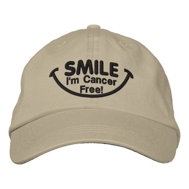 Smile I'm Cancer Free!  Hat (Front)