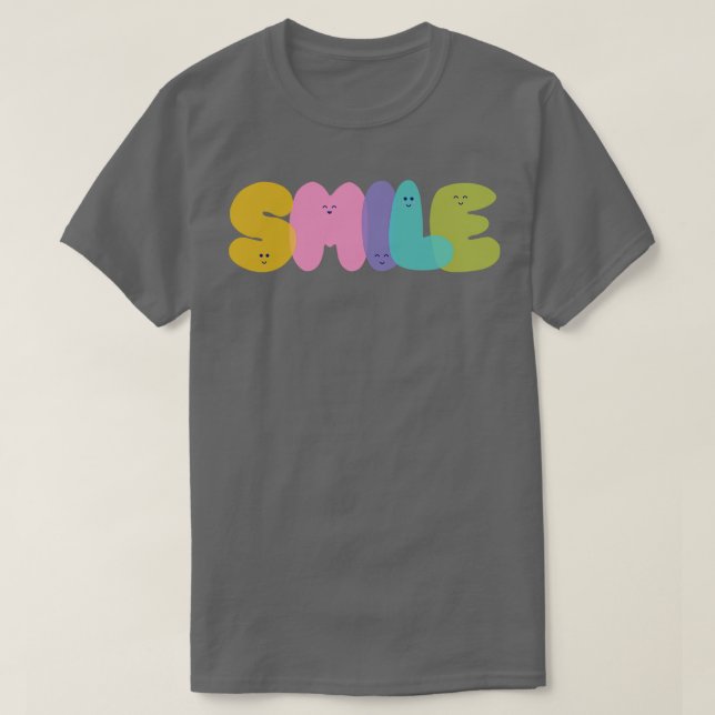 smile in different variation colours in simple typ T-Shirt (Design Front)