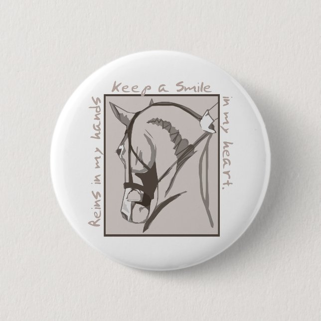 Smile In My Heart 2 Inch Round Button (Front)