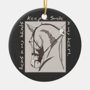 Smile In My Heart Ceramic Ornament