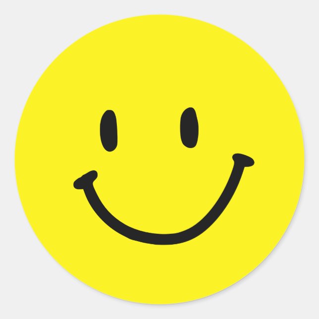 Smile in Ramadan is a Good Deed! Classic Round Sticker (Front)