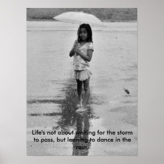 Smile in the rain poster