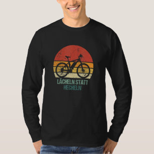 Smile Instead Of Panting Retro E Bike Ebike Emtb P T-Shirt