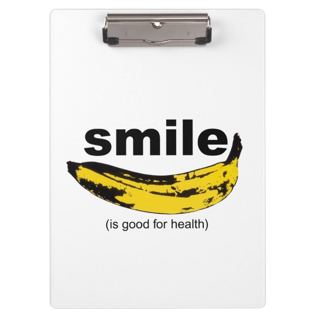 Smile is good for health Clipboard (Front)