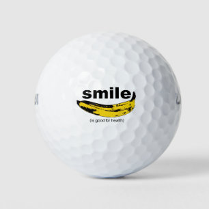 SMILE is good for health Humourous Golf Ball