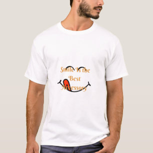 Smile Is the Best Accessory Typography T-Shirt