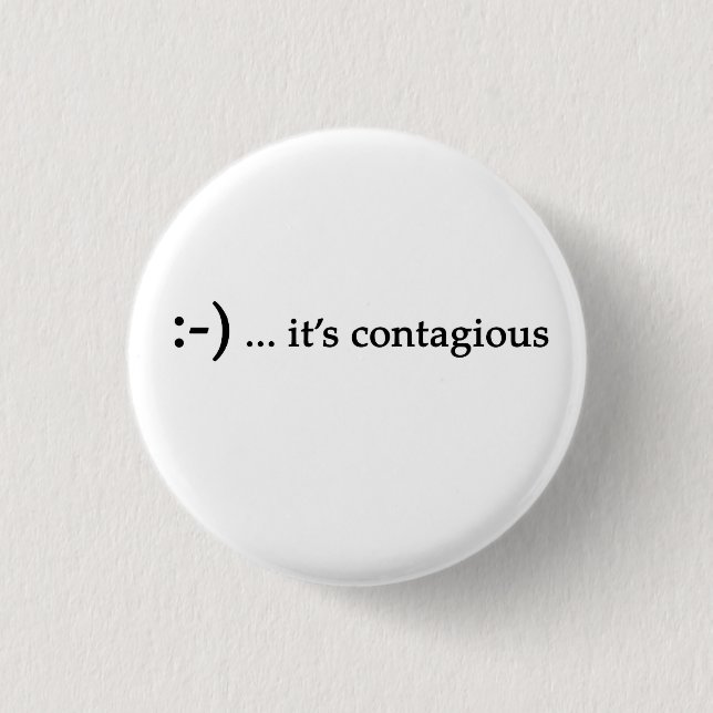 smile...it's contagious button (Front)