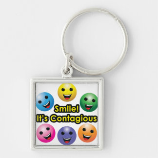 Smile! It's Contagious Keychain