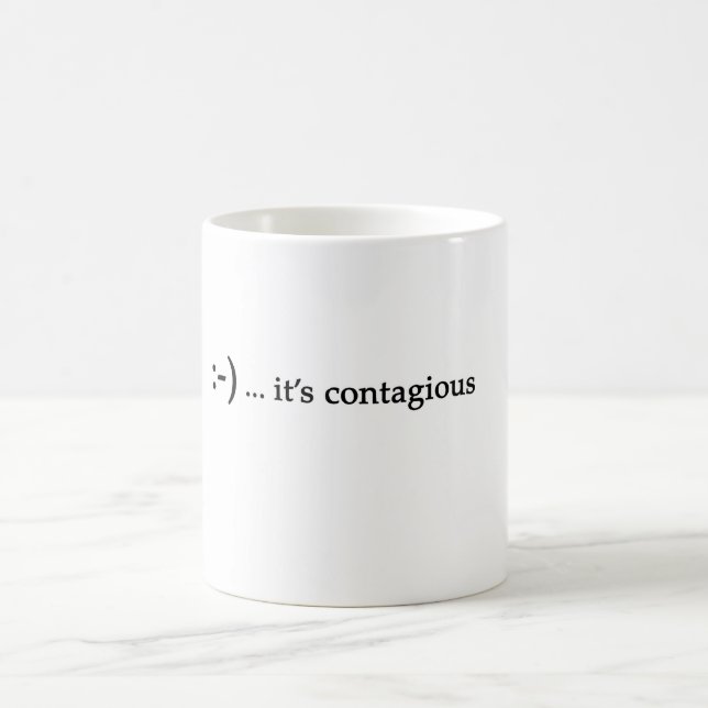 smile...it's contagious mug (Center)