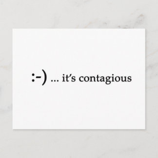 smile...it's contagious postcards