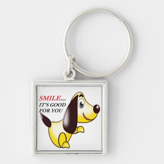 SMILE ... IT'S GOOD FOR YOU KEYCHAIN (Front)