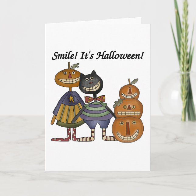 Smile It's Halloween Card (Front)