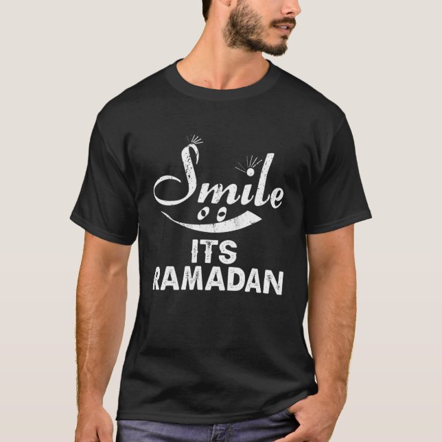 Smile Its Ramadan Gift Ideas For Muslim Cool Islam T-Shirt (Front)