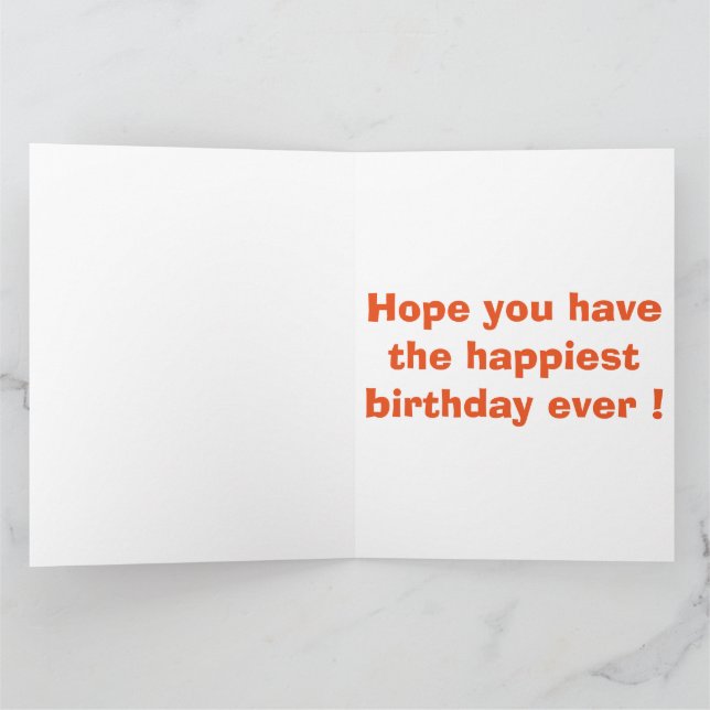 SMILE, IT'S YOUR BIRTHDAY CARD (Inside)