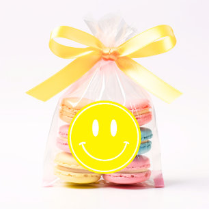 Smile Jaune Un joyeux Stickers D'Anniversaire Mec/