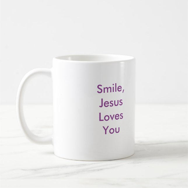 Smile, Jesus Love You! Mug (Left)