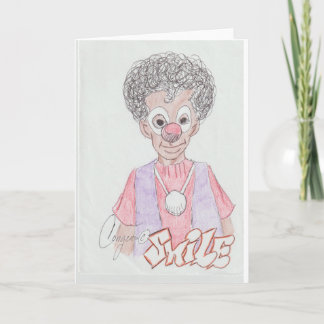 Smile, la carte de voeux clown
