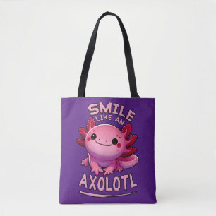 Smile Like an Axolotl Tote Bag