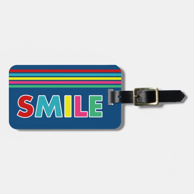 Smile! Luggage Tag (Front Horizontal)