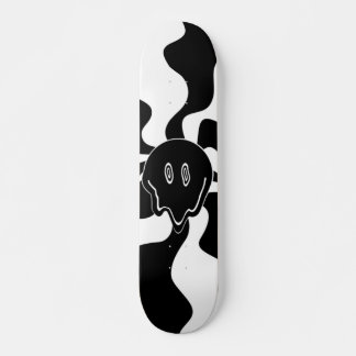 Smile Melt - Black and White Skateboard