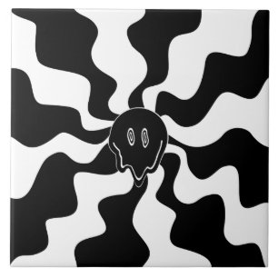 Smile Melt - Black and White Tile