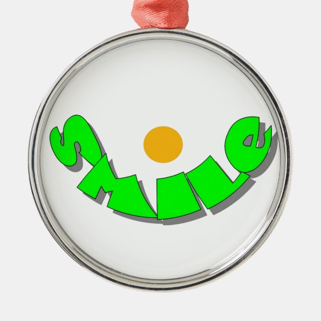 Smile Metal Ornament (Front)