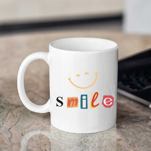 Smile Modern White Coffee Mug