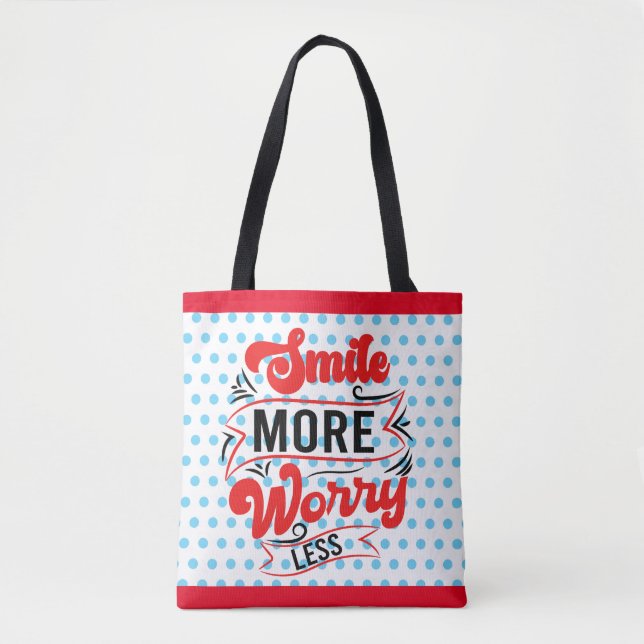 Smile More Tote Bag (Front)