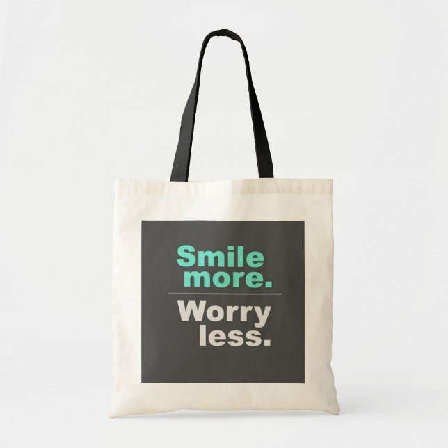 Smile More, Worless Less Sac fourre-tout - Spread  (Devant)