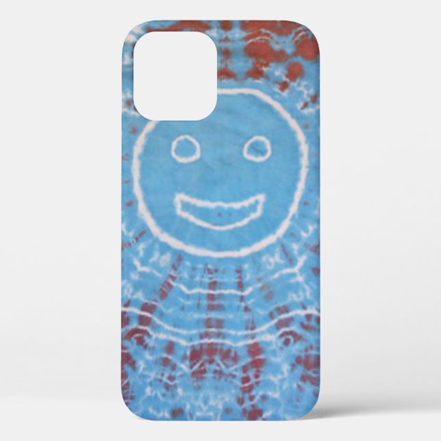 Smile Mr. Happy Tie Dye PhatDyes Case-Mate iPhone Case (Back)