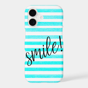 SMILE! on Choice of Stripe Colour iPhone X Case