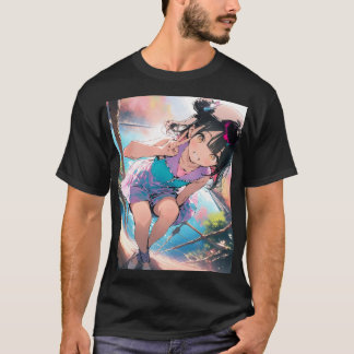 Smile on the Sunlit Bridge T-Shirt