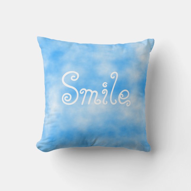 Smile-pillow Throw Pillow (Front)
