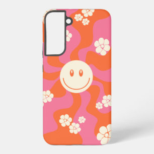 Smile - Pink, Orange and Cream Samsung Galaxy Case