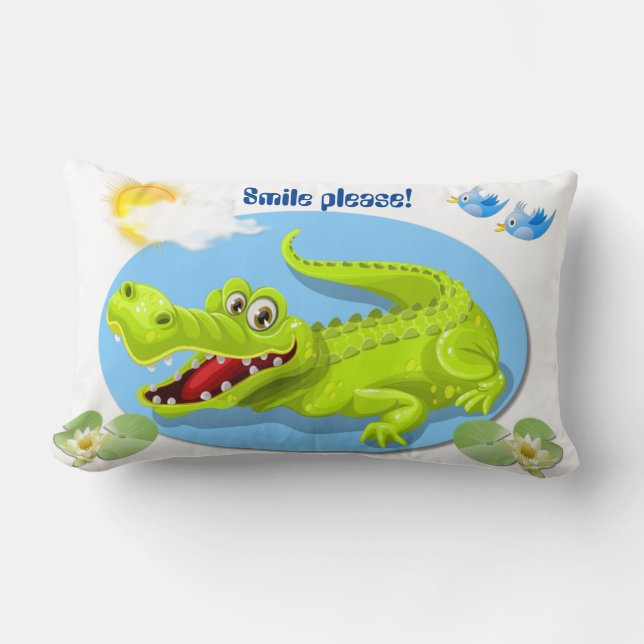 Smile Please! Lumbar Pillow (Front)