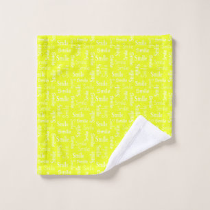 Smile Positive Vibes Happiness Happy Face Wash Cloth
