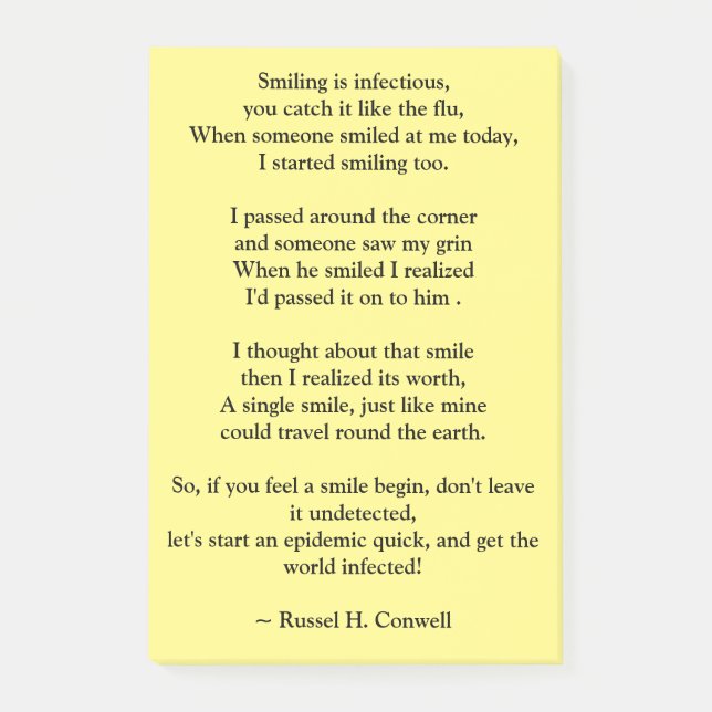 Smile Post-it Notes (Front)