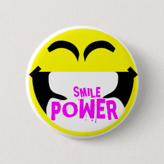 SMILE POWER 2 INCH ROUND BUTTON