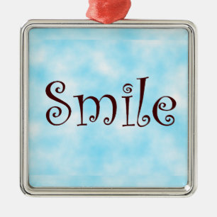 Smile-premium square ornament