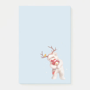 Smile Pup & Bunny Girl: Festive Holiday Hug Post-it Notes
