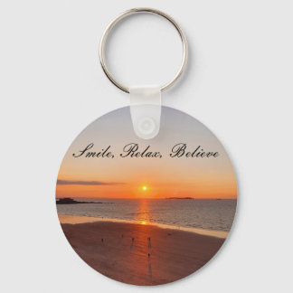 Smile, Relax, Believe Keychain