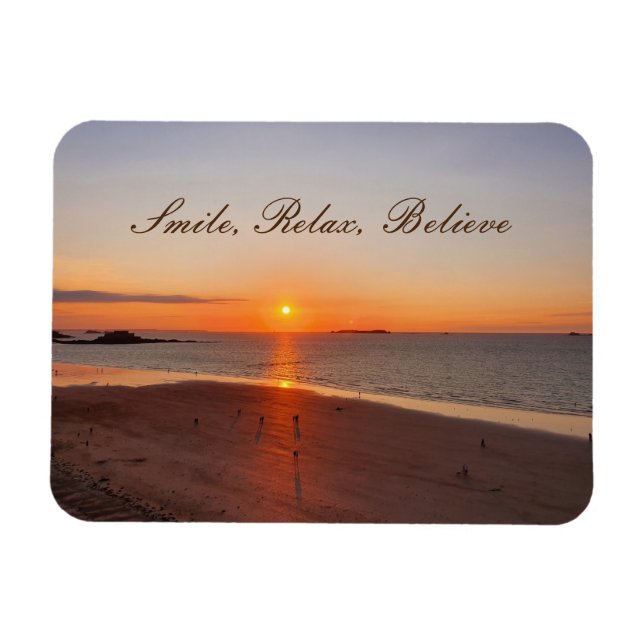 Smile, Relax, Believe Magnet (Horizontal)