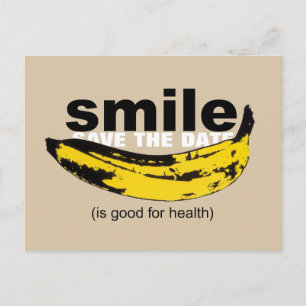 Smile Save the Date Carte postale 80th Birthday