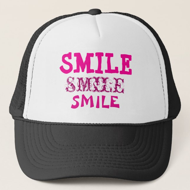 Smile Smile SmileTrucker Hat (Front)