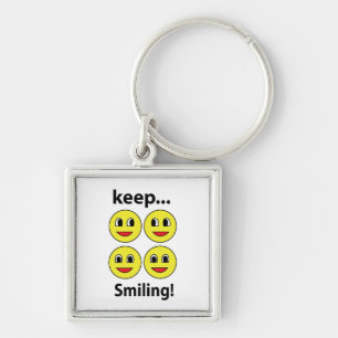 Smile Smiling Face Keep Smiling Smile Keychain
