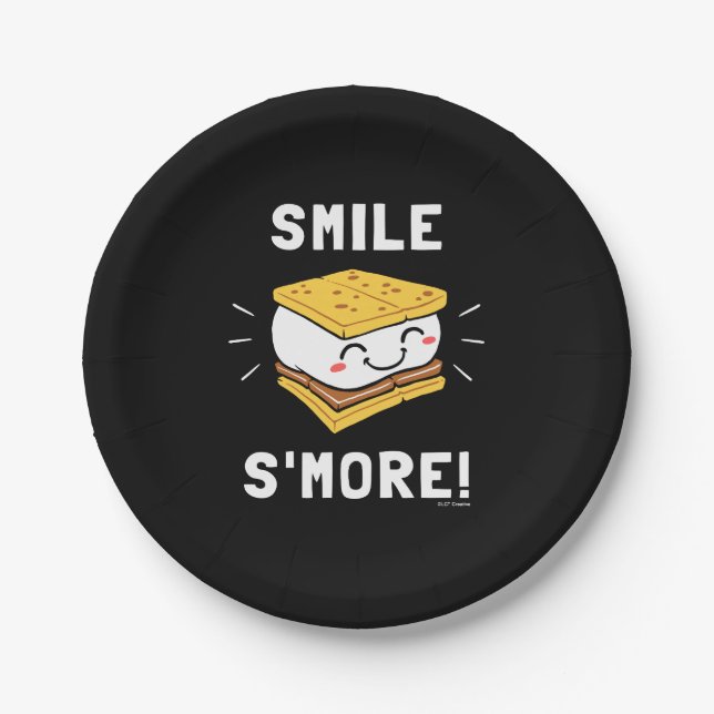 Smile S'more Paper Plate (Front)
